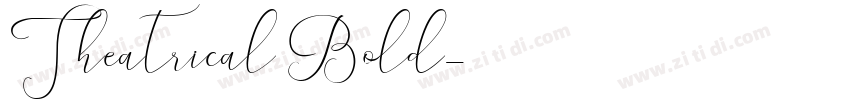Theatrical Bold字体转换